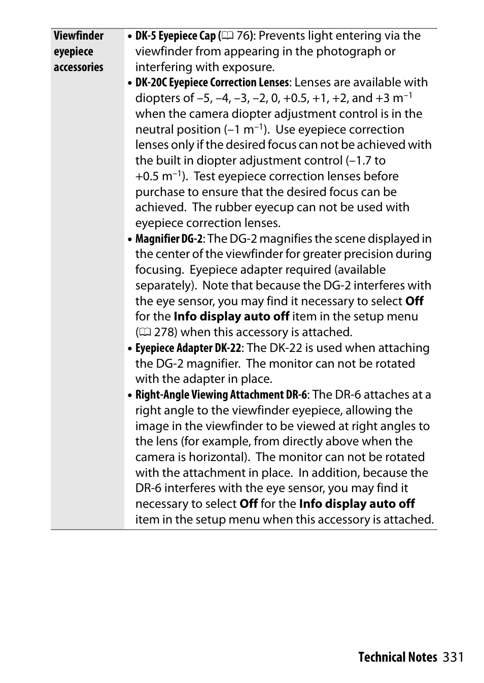 0 331) bef | Nikon D5500 User Manual | Page 355 / 436