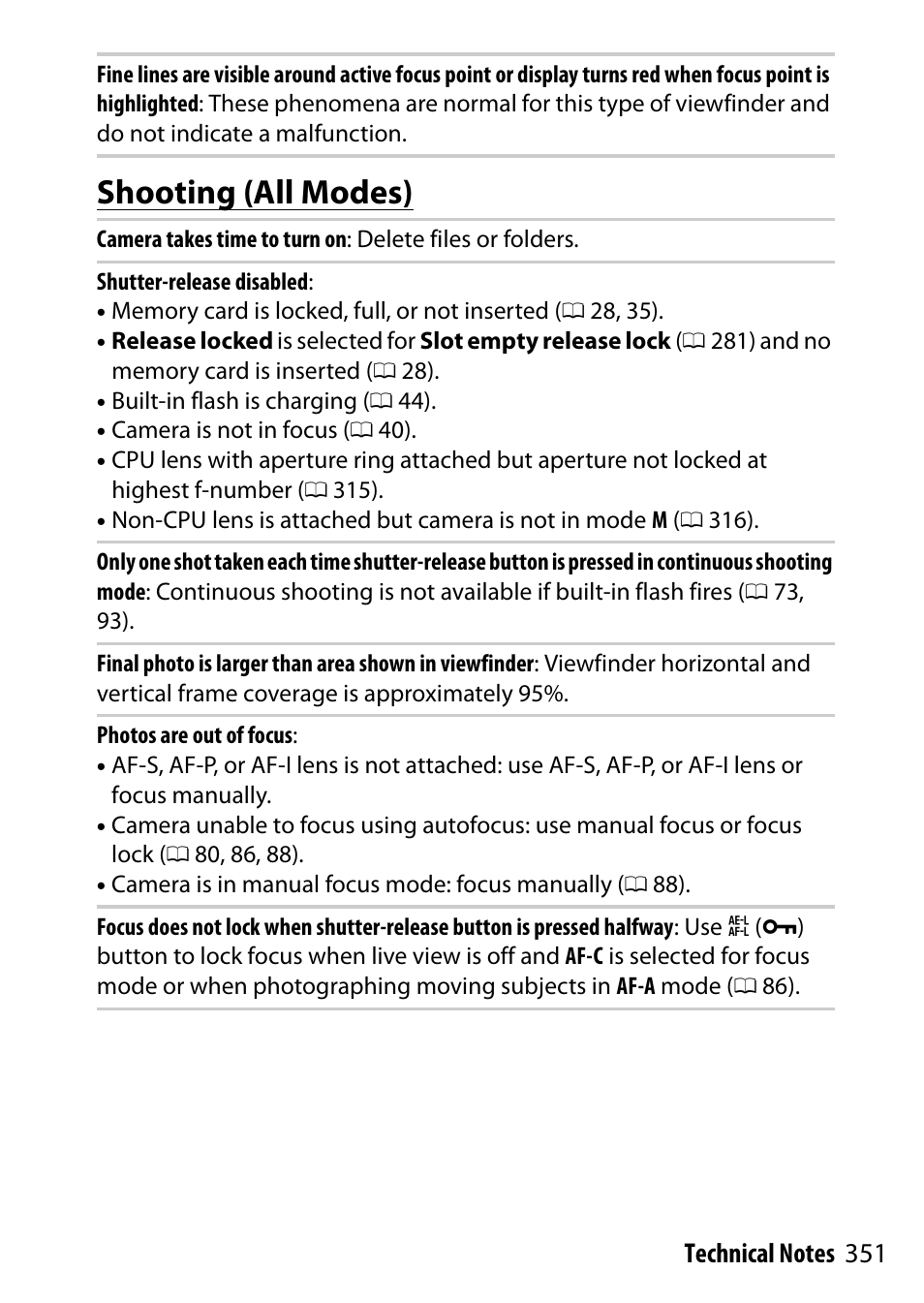 Shooting (all modes) | Nikon D5500 User Manual | Page 375 / 436