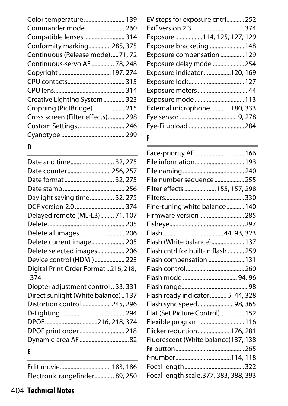 Nikon D5500 User Manual | Page 428 / 436