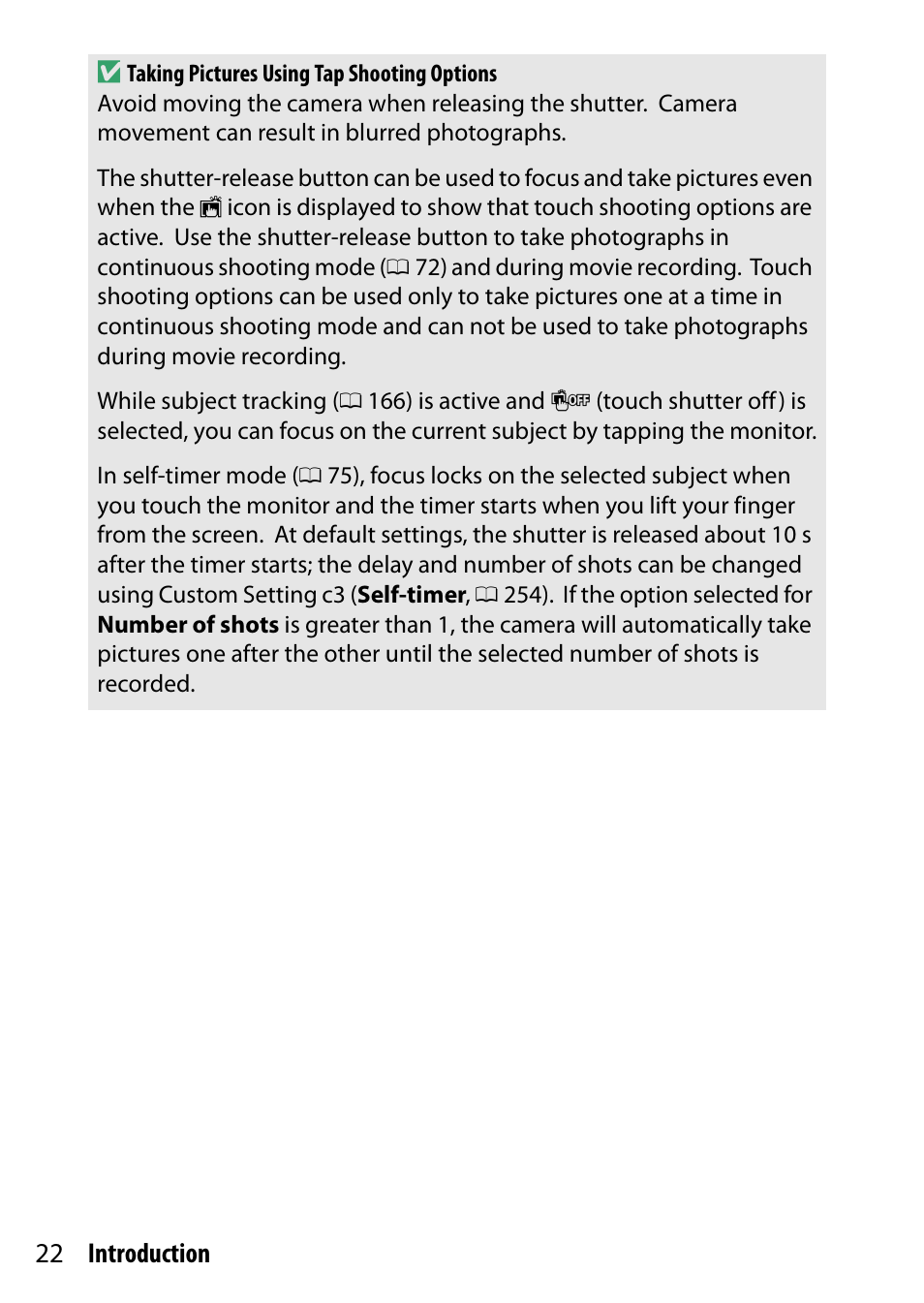 22 introduction d | Nikon D5500 User Manual | Page 46 / 436