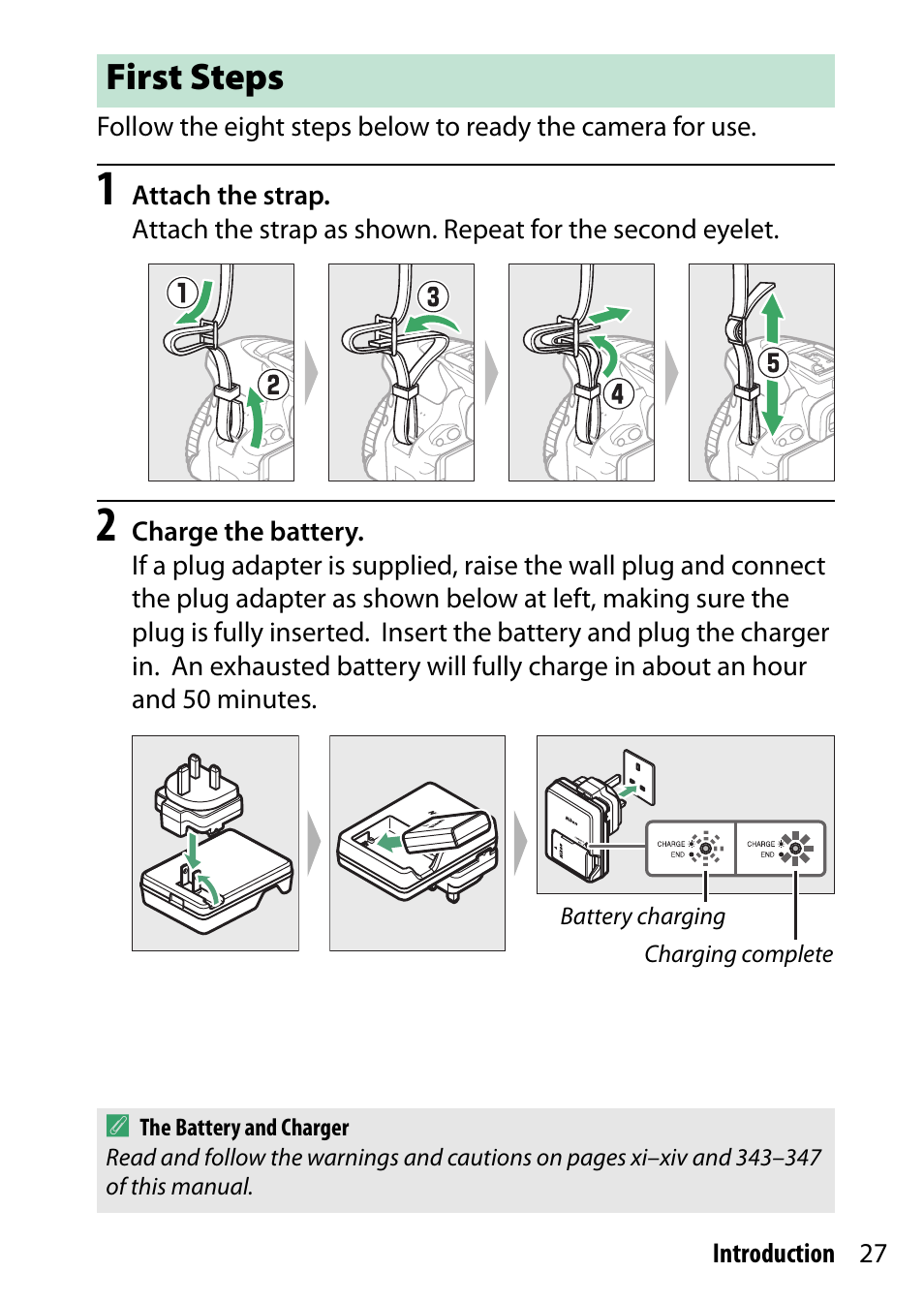 First steps | Nikon D5500 User Manual | Page 51 / 436