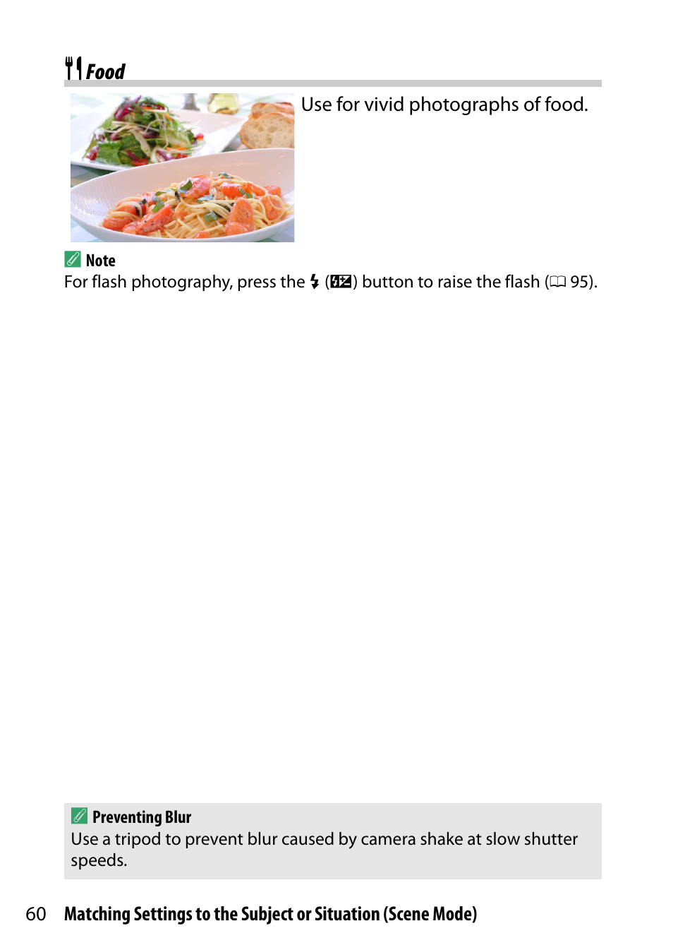 Food | Nikon D5500 User Manual | Page 84 / 436