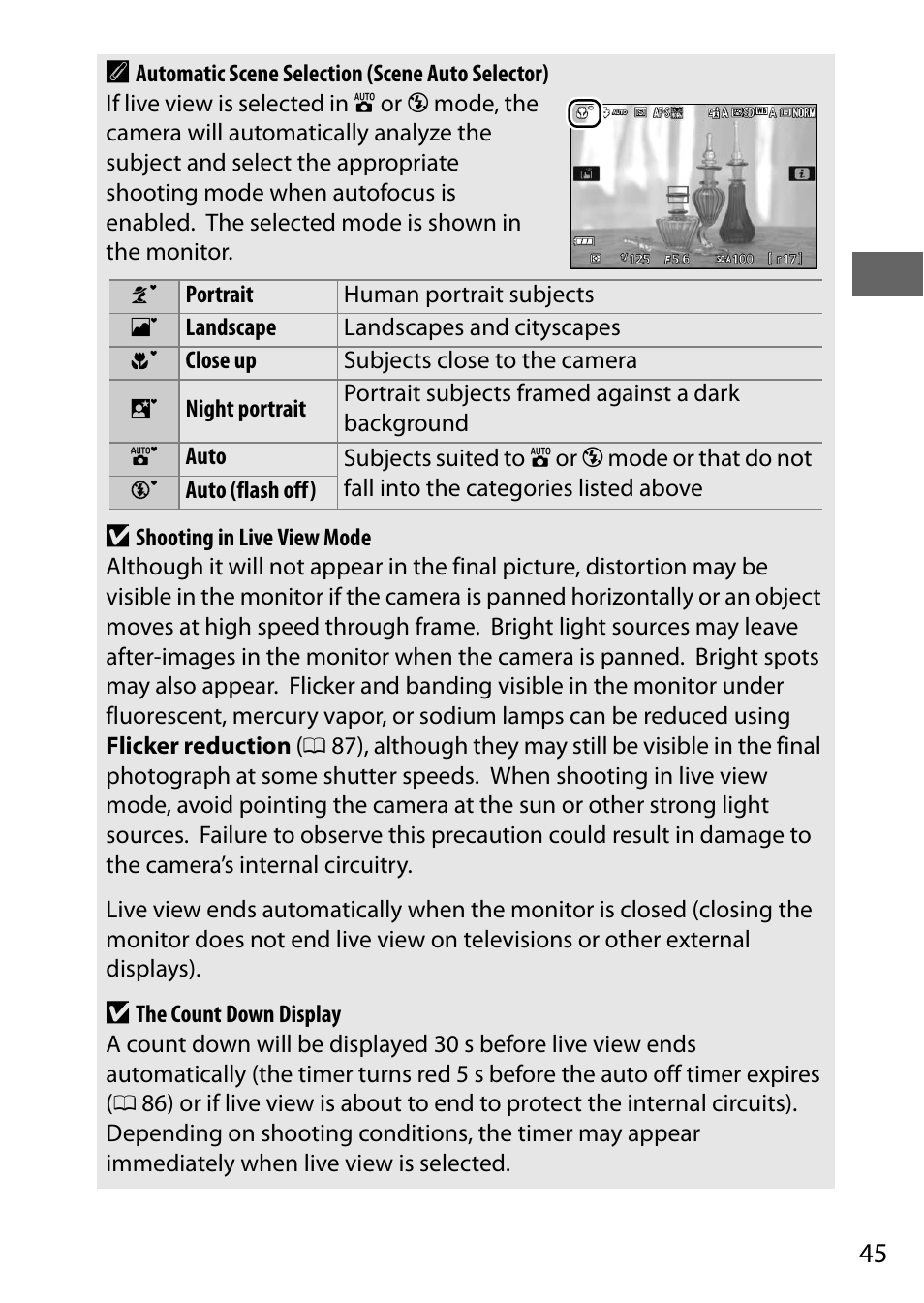 45 a | Nikon D5500 User Manual | Page 67 / 156