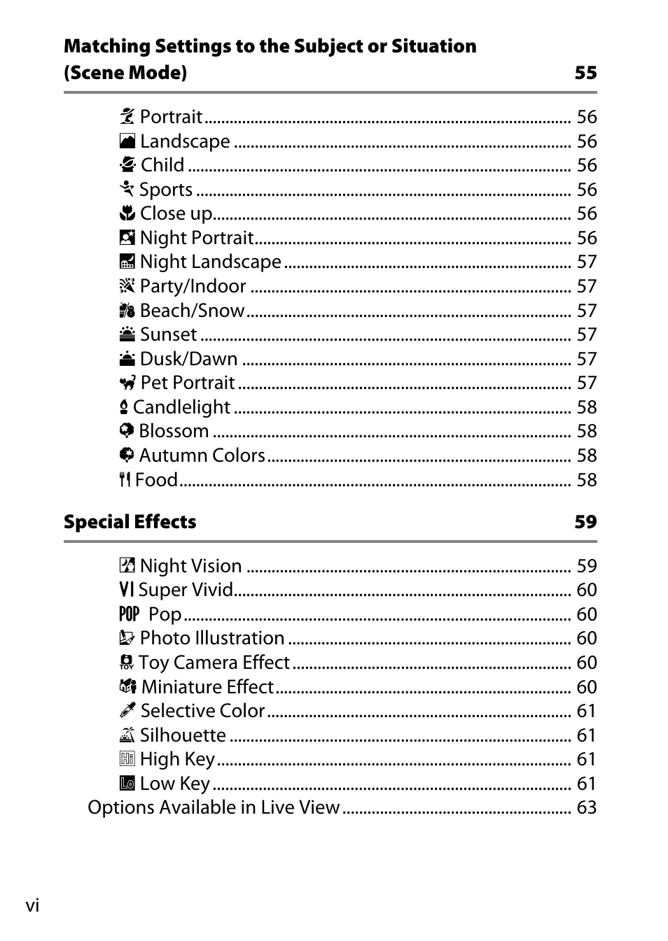 Nikon D5500 User Manual | Page 8 / 156