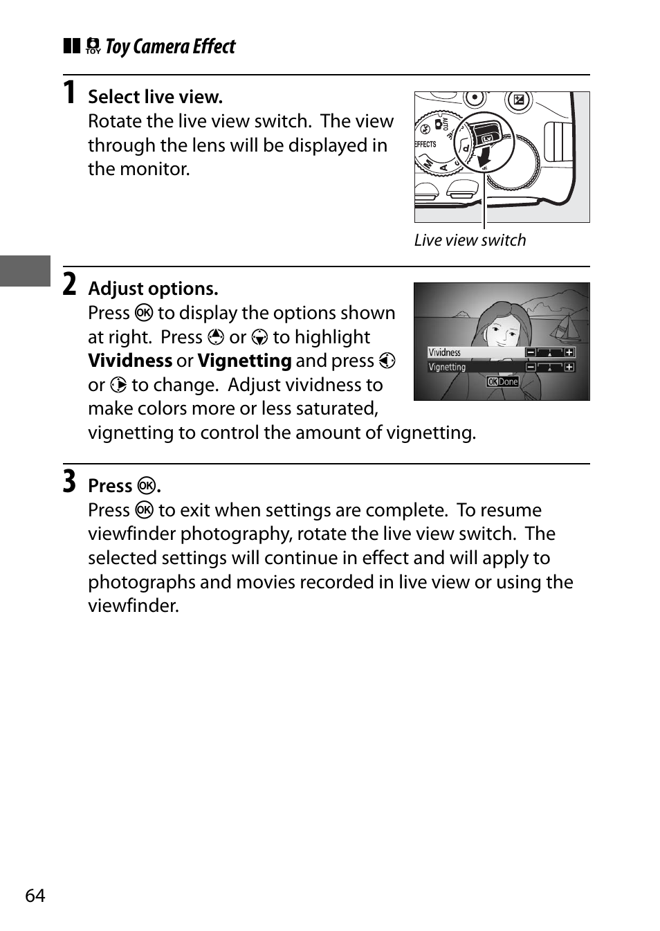 E view | Nikon D5500 User Manual | Page 86 / 156