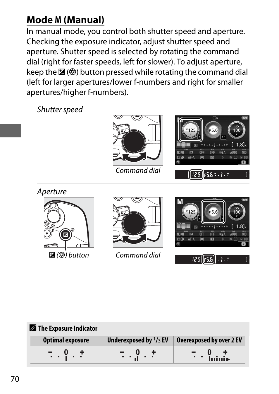 Mode m (manual) | Nikon D5500 User Manual | Page 92 / 156