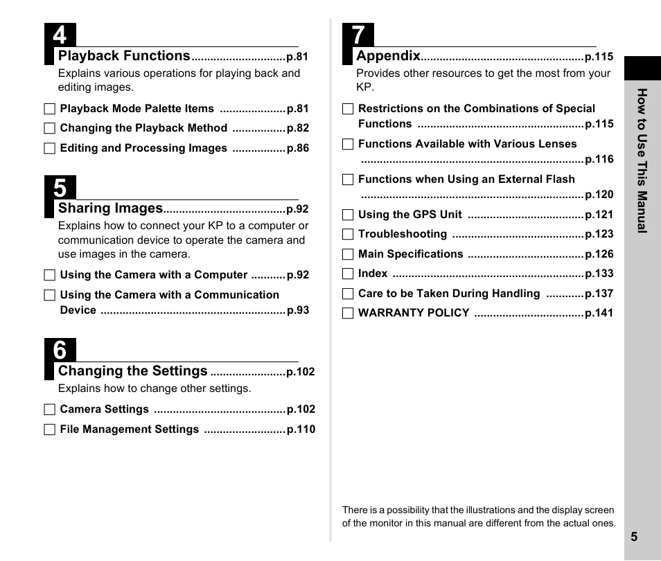 Ricoh Pentax КP User Manual | Page 7 / 148