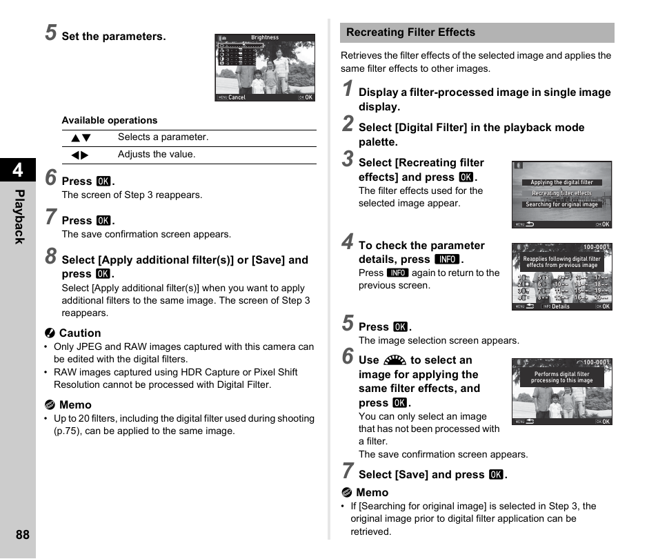 Pla y ba ck 88 | Ricoh Pentax КP User Manual | Page 90 / 148