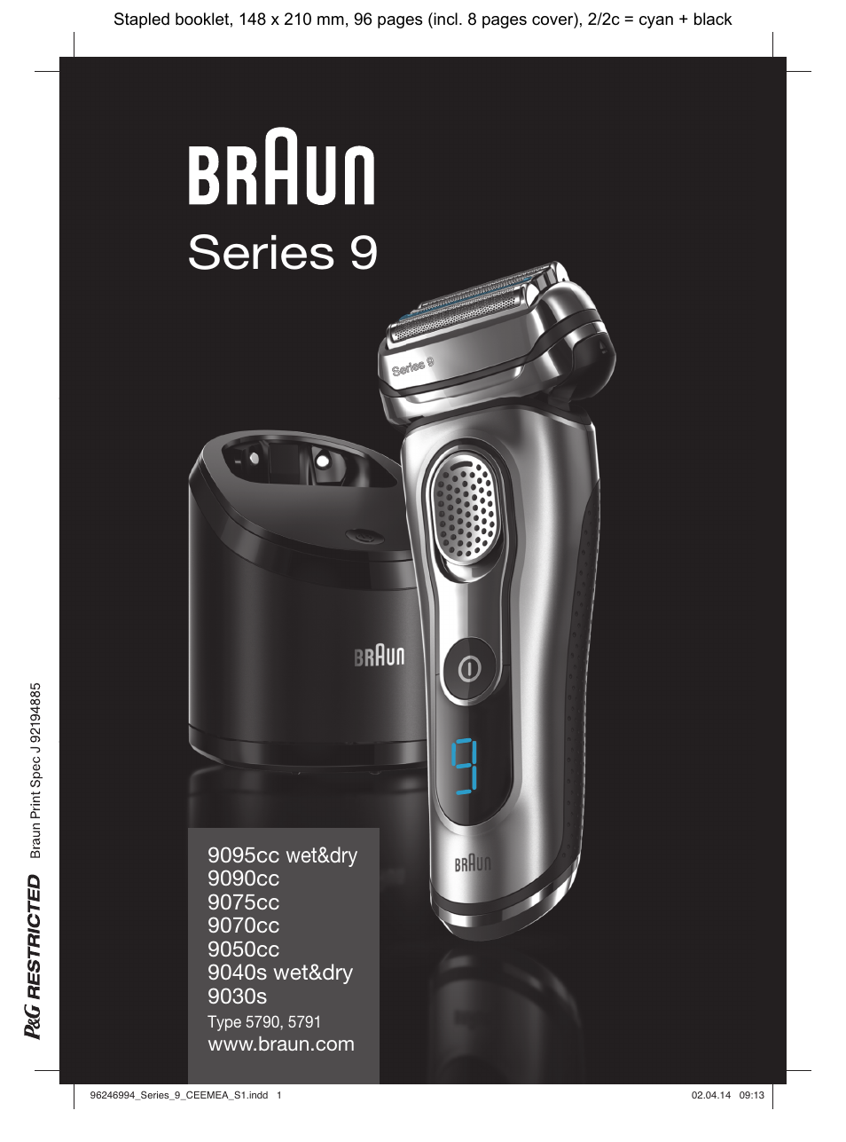 Braun Series 9 User Manual | 92 pages
