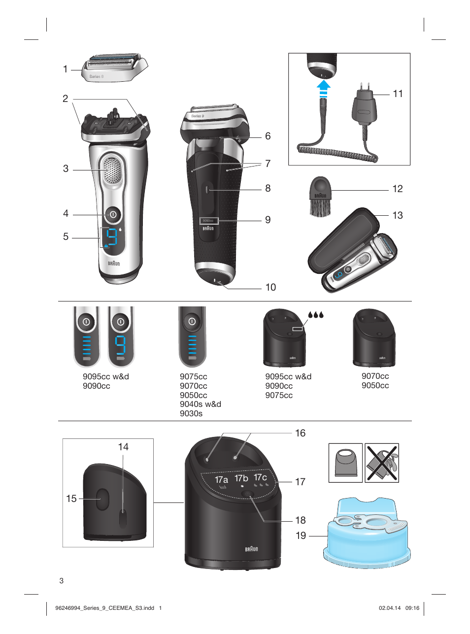 Braun Series 9 User Manual | Page 3 / 92