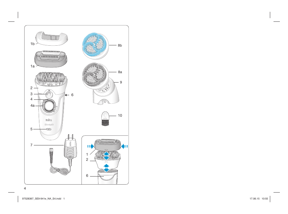 Braun Silk-épil 9 SkinSpa  5377 User Manual | Page 3 / 20