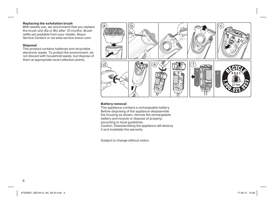 Braun Silk-épil 9 SkinSpa  5377 User Manual | Page 8 / 20