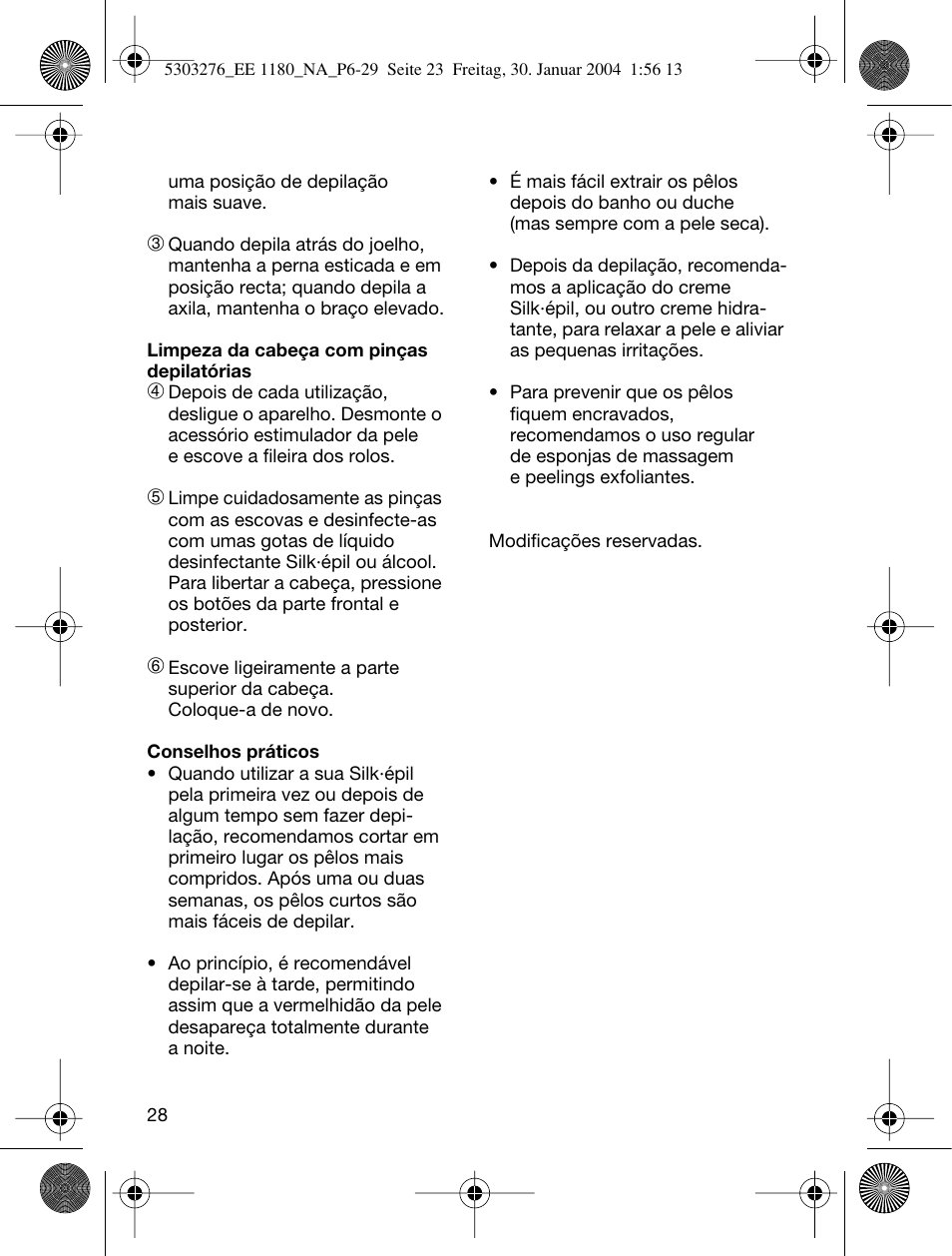 Braun Silk-épil SuperSoft User Manual | Page 28 / 29