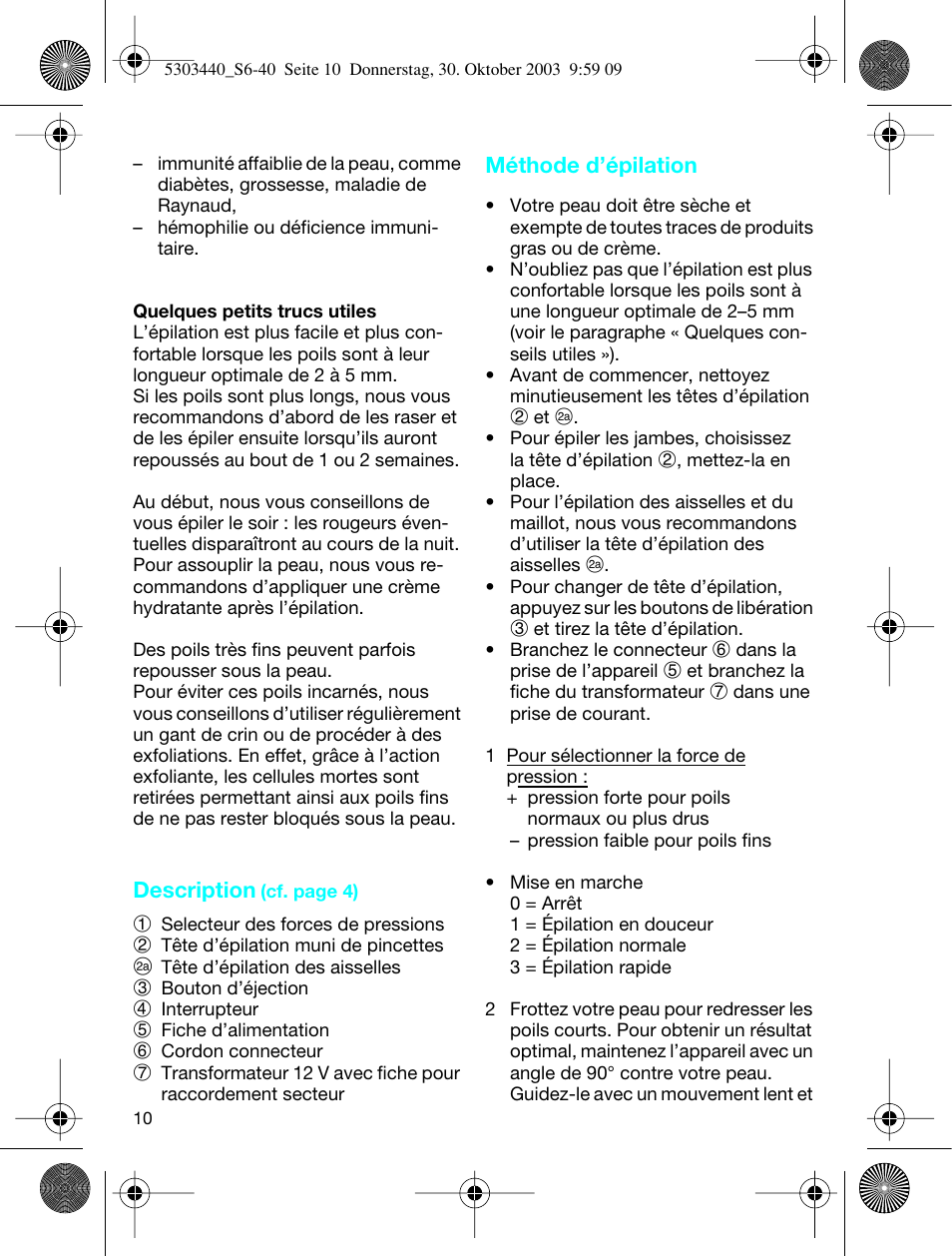 Braun Silk-épil SuperSoft User Manual | Page 9 / 42