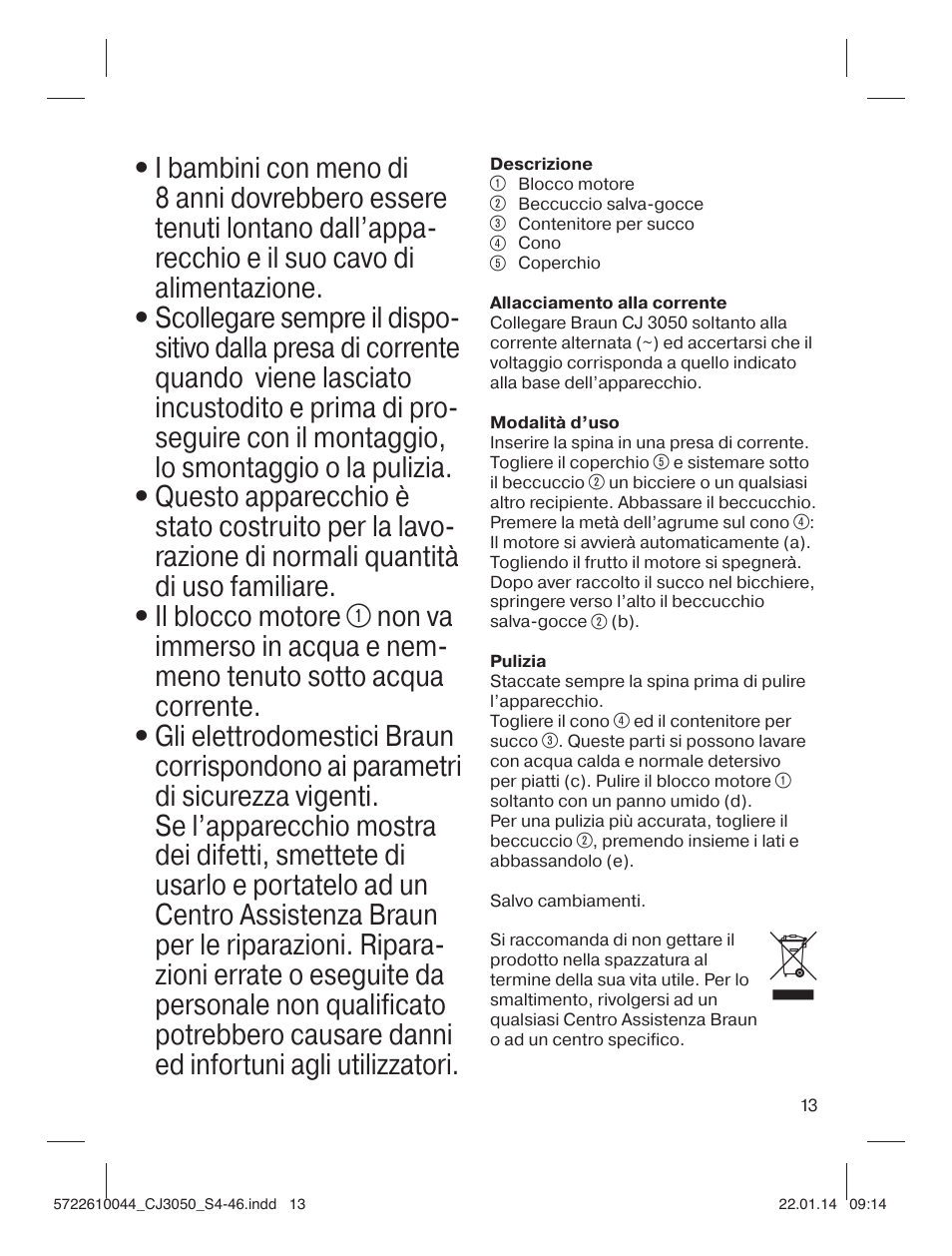 Braun CJ 3050 User Manual | Page 13 / 46