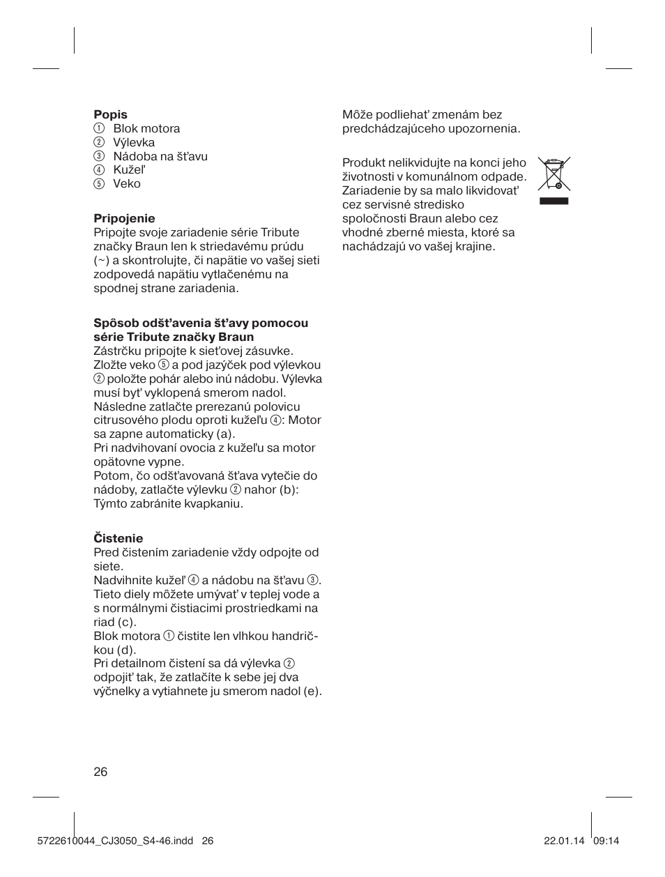 Braun CJ 3050 User Manual | Page 26 / 46