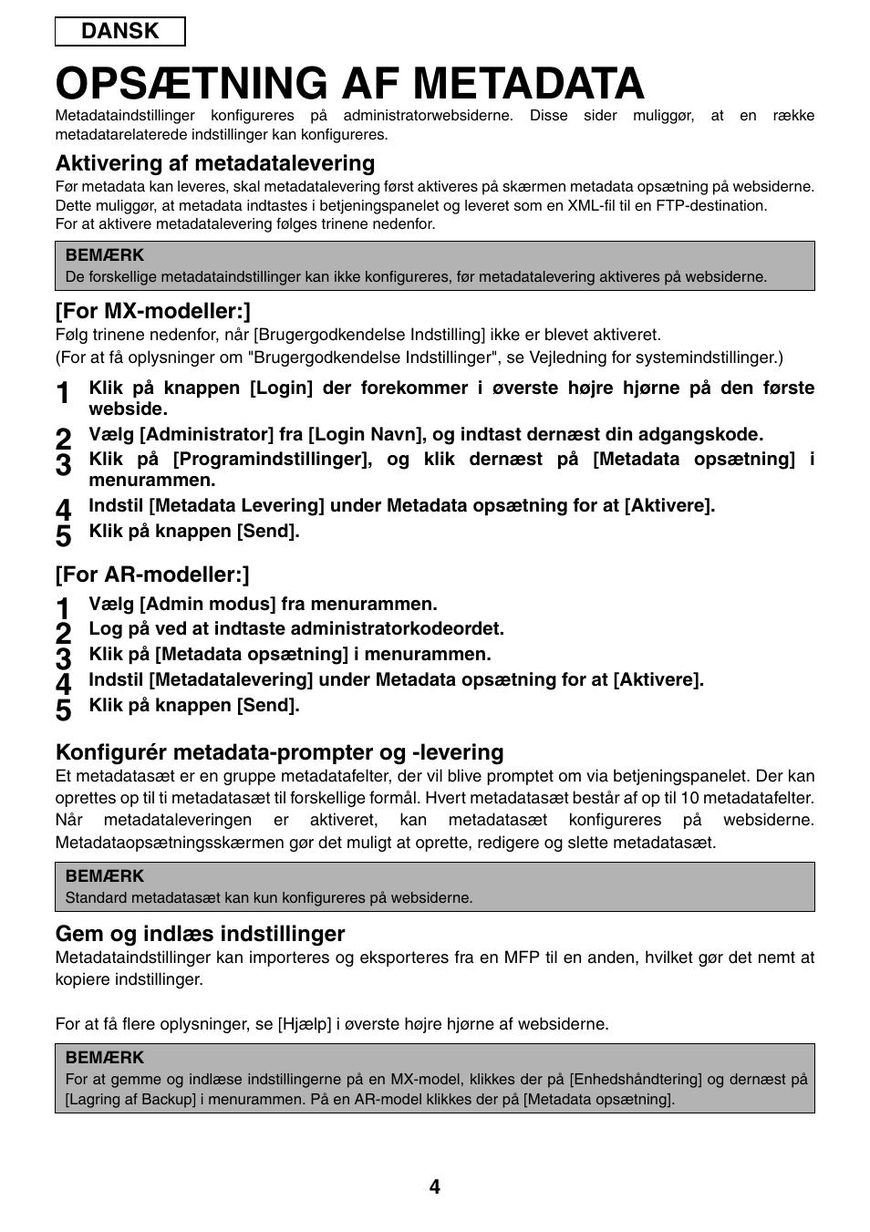 Opsætning af metadata | Sharp MX-M1055 User Manual | Page 60 / 112