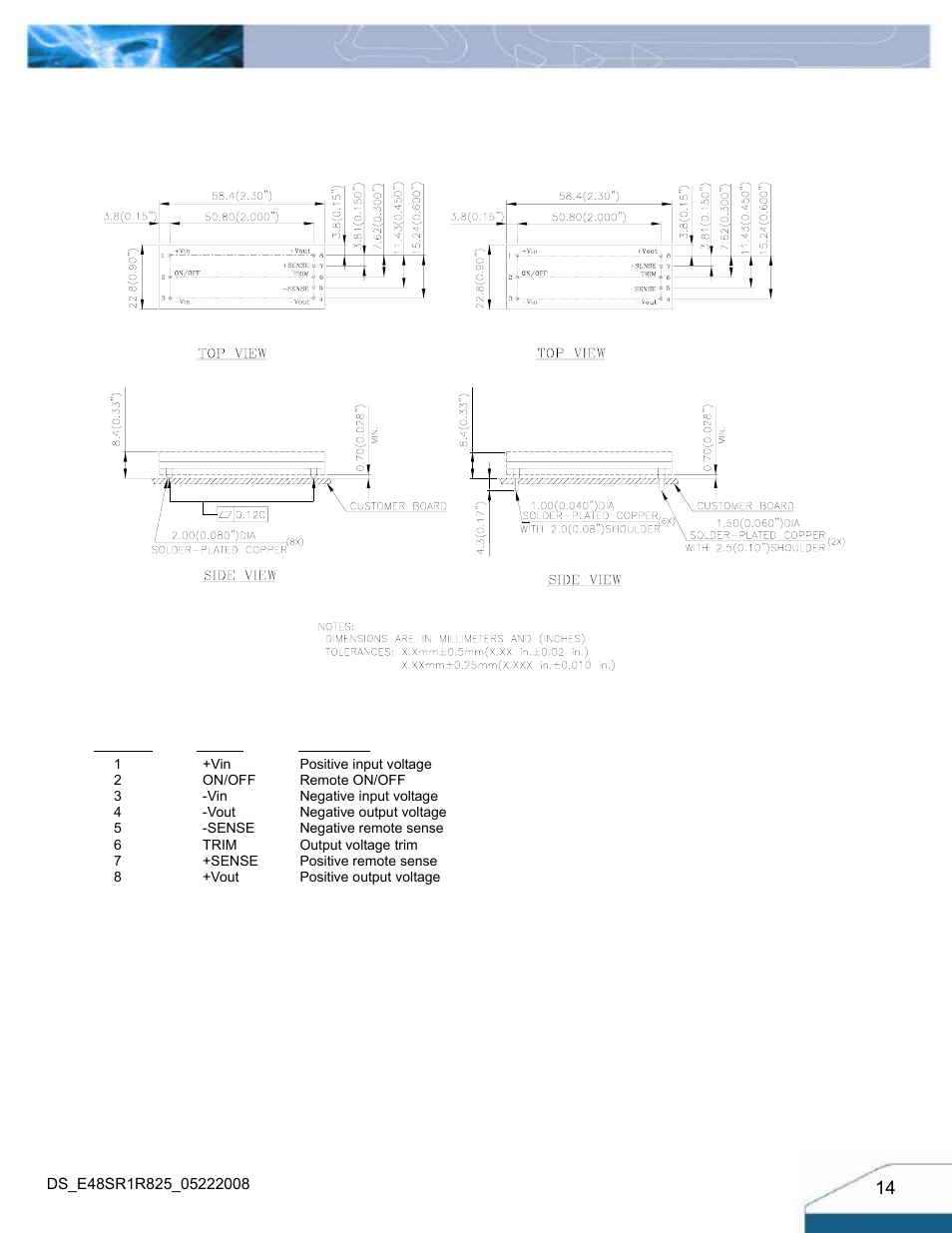 Delta Electronics E48SR User Manual | Page 14 / 15