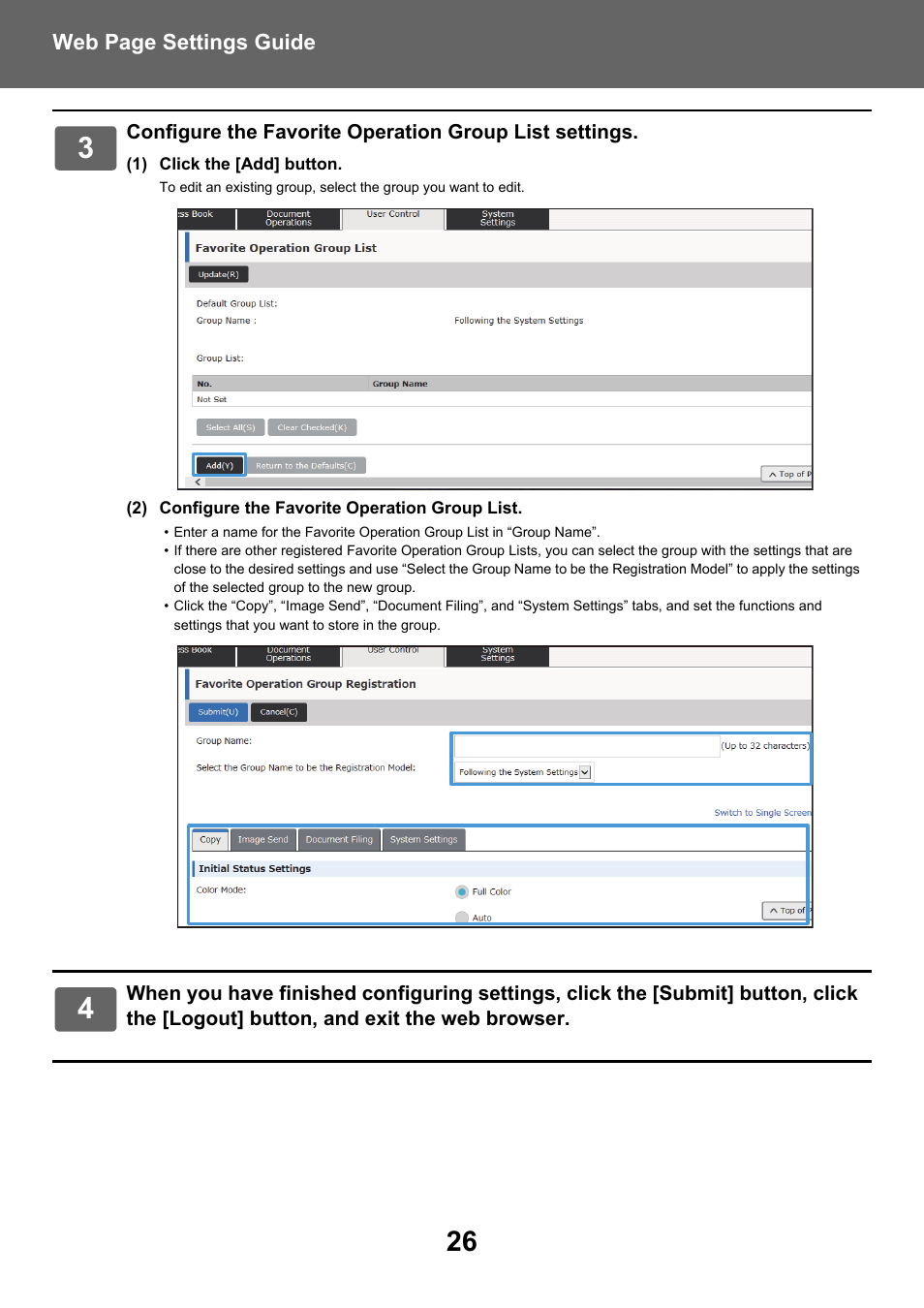 Sharp MX-6070N User Manual | Page 26 / 38