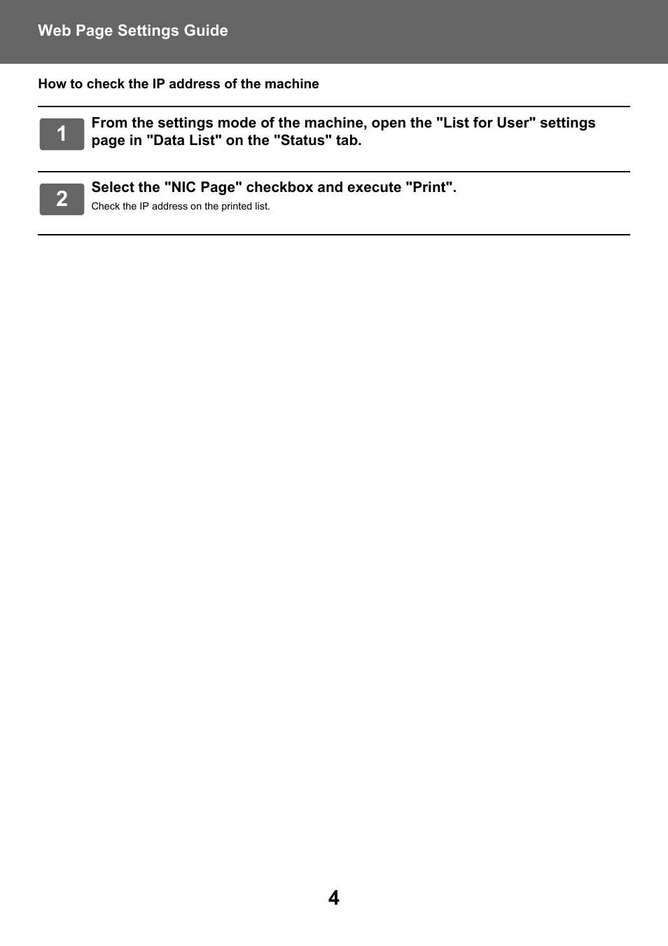 How to check the ip address of the machine | Sharp MX-6070N User Manual | Page 4 / 38