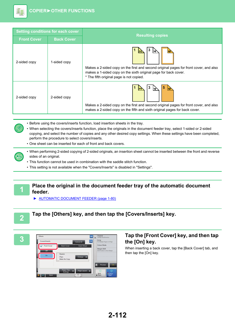 Copier ► other functions | Sharp MX-6070N User Manual | Page 276 / 935