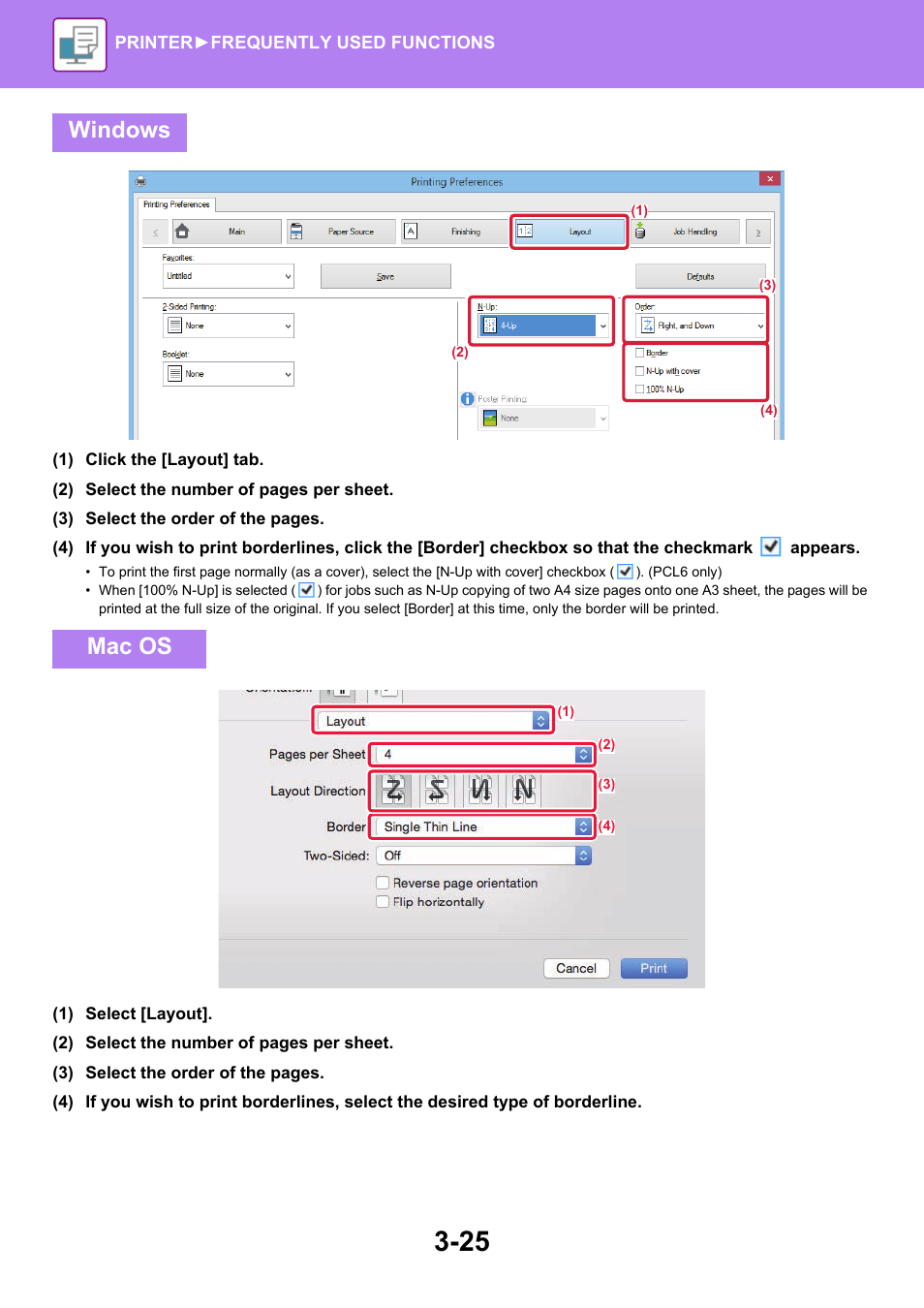 Windows mac os | Sharp MX-6070N User Manual | Page 332 / 935