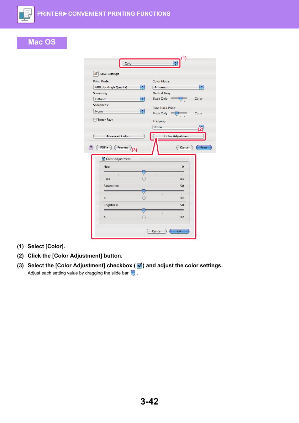 Mac os | Sharp MX-6070N User Manual | Page 349 / 935