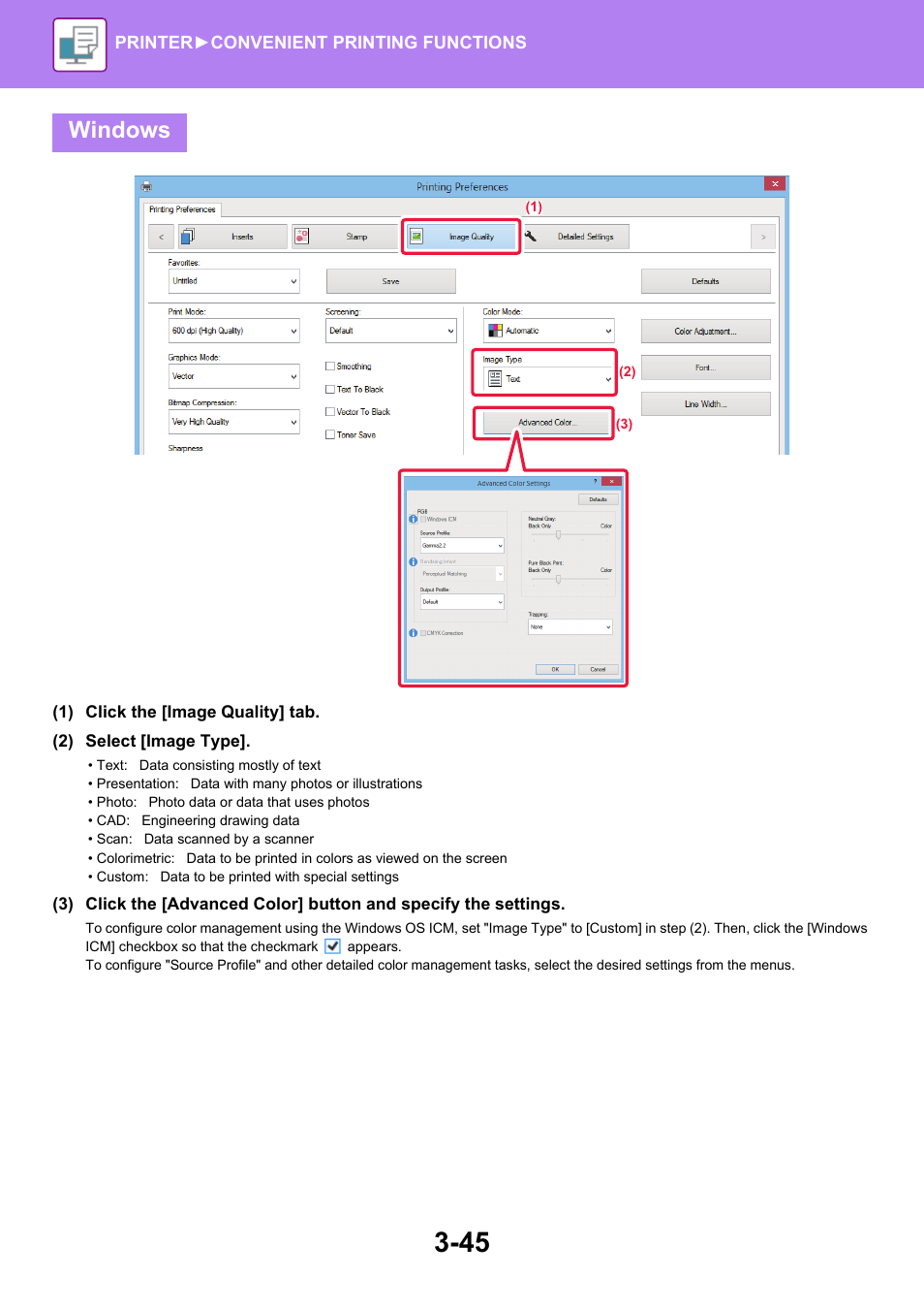 Windows | Sharp MX-6070N User Manual | Page 352 / 935