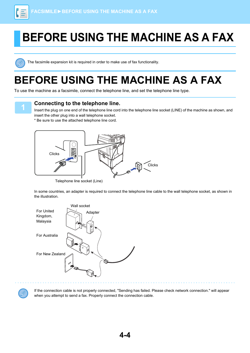 Before using the machine as a fax | Sharp MX-6070N User Manual | Page 407 / 935