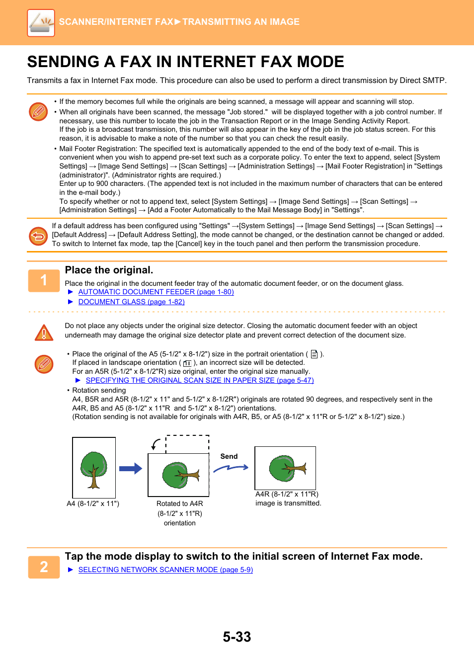 Sending a fax in internet fax mode -33, Sending a fax in internet fax mode | Sharp MX-6070N User Manual | Page 562 / 935