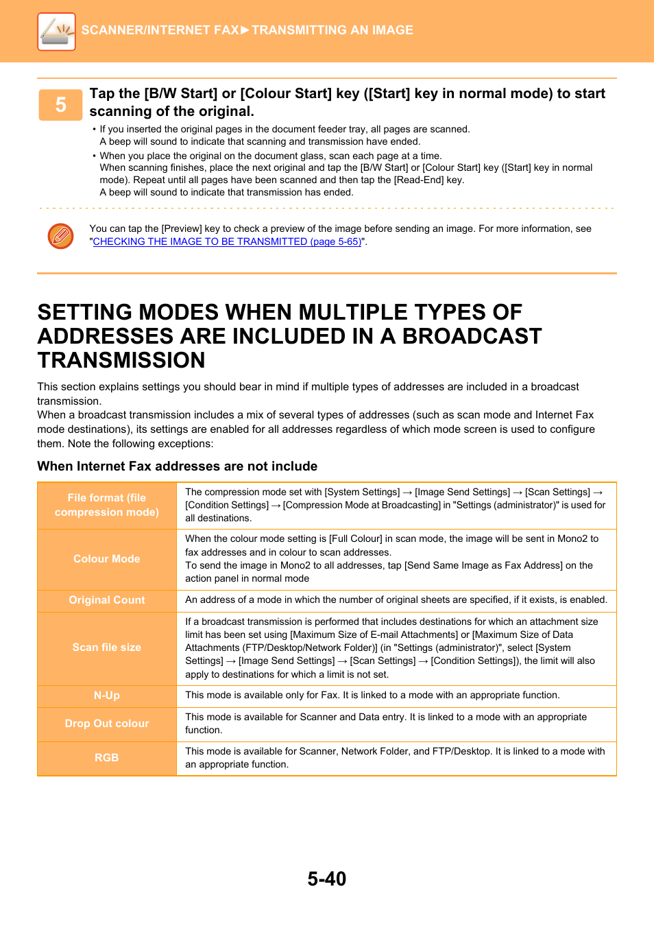 Setting modes when multiple types | Sharp MX-6070N User Manual | Page 569 / 935