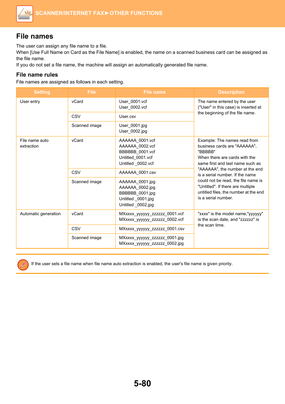 File names, File name rules | Sharp MX-6070N User Manual | Page 609 / 935