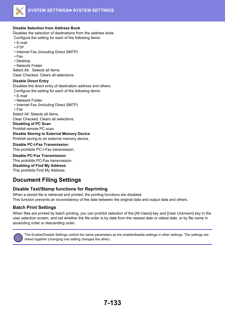 Document filing settings | Sharp MX-6070N User Manual | Page 848 / 935