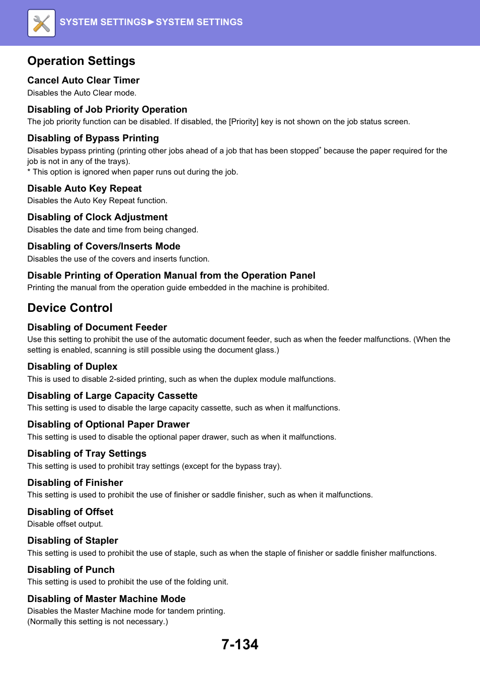 Operation settings, Device control | Sharp MX-6070N User Manual | Page 849 / 935