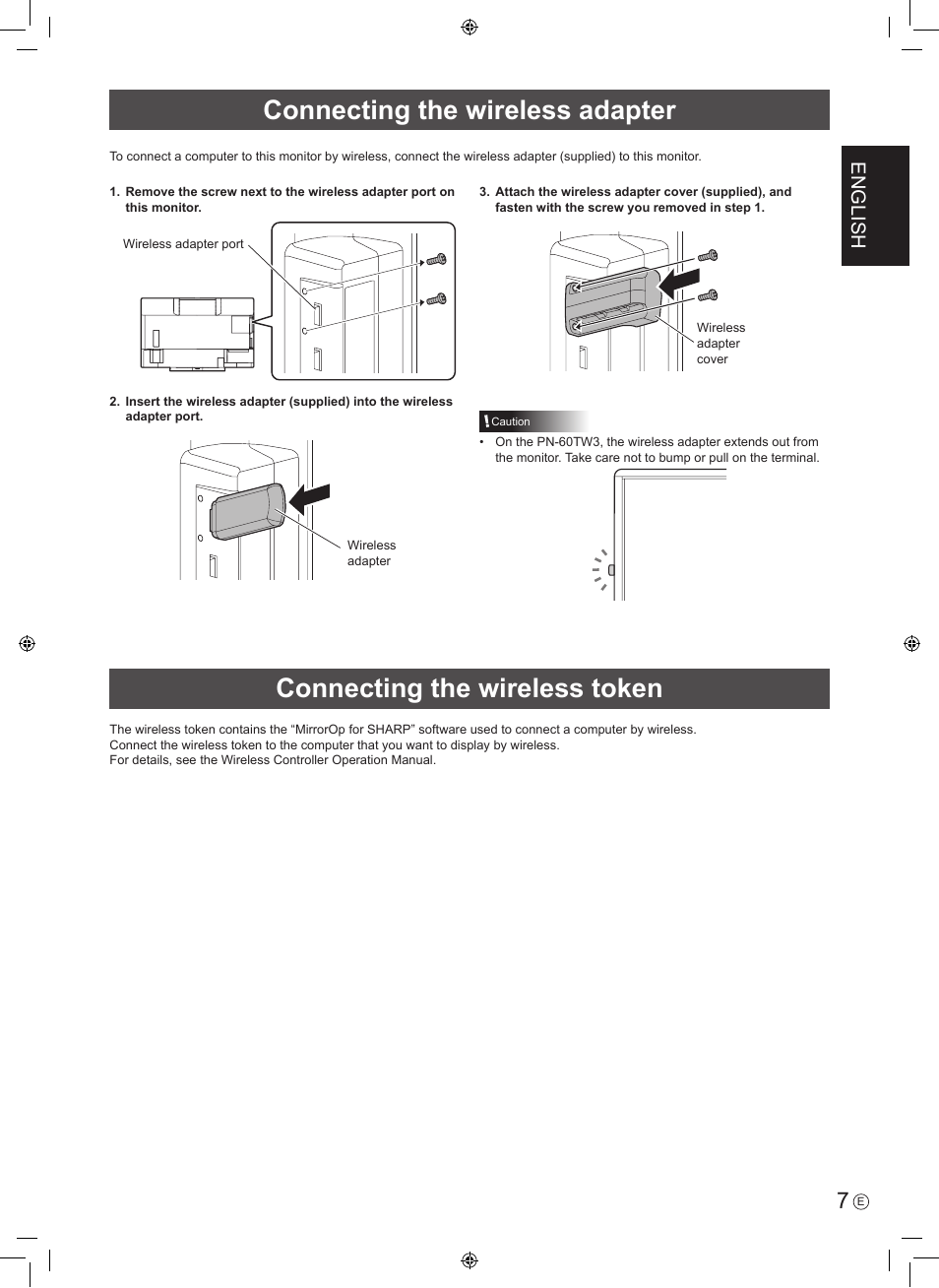 English | Sharp PN-60TW3 User Manual | Page 9 / 56