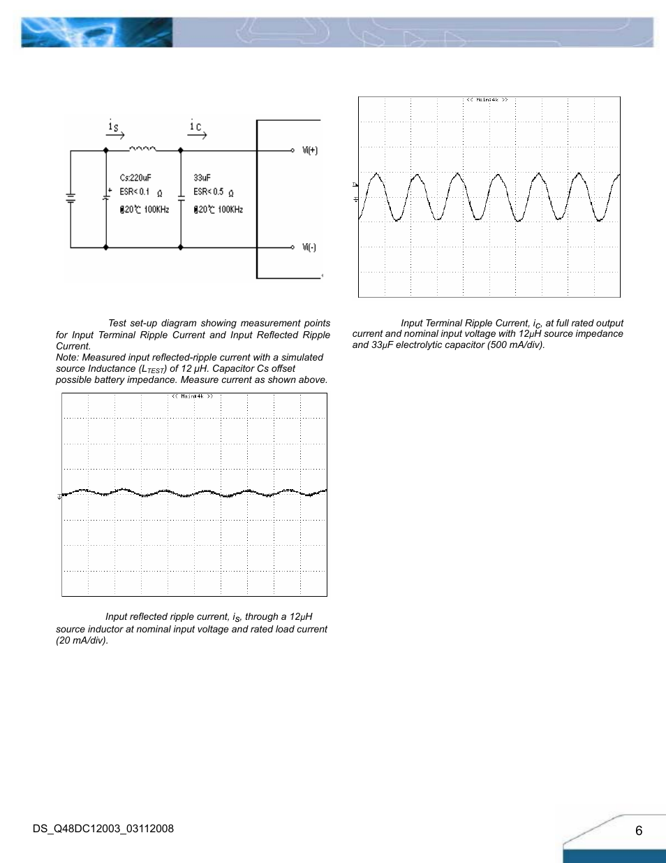 Electrical characteristics curves | Delta Electronics Q48DC User Manual | Page 6 / 13