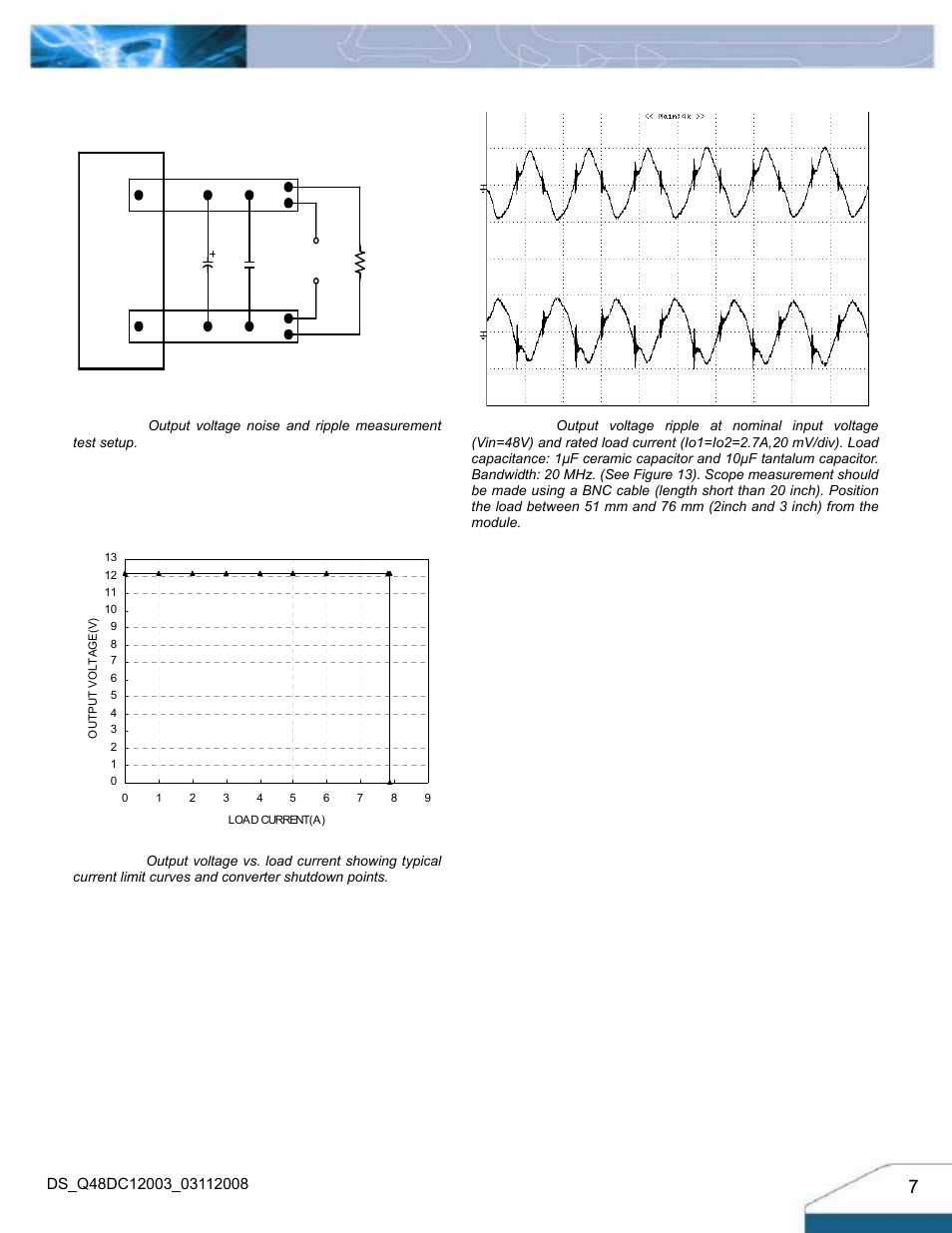 Electrical characteristics curves | Delta Electronics Q48DC User Manual | Page 7 / 13