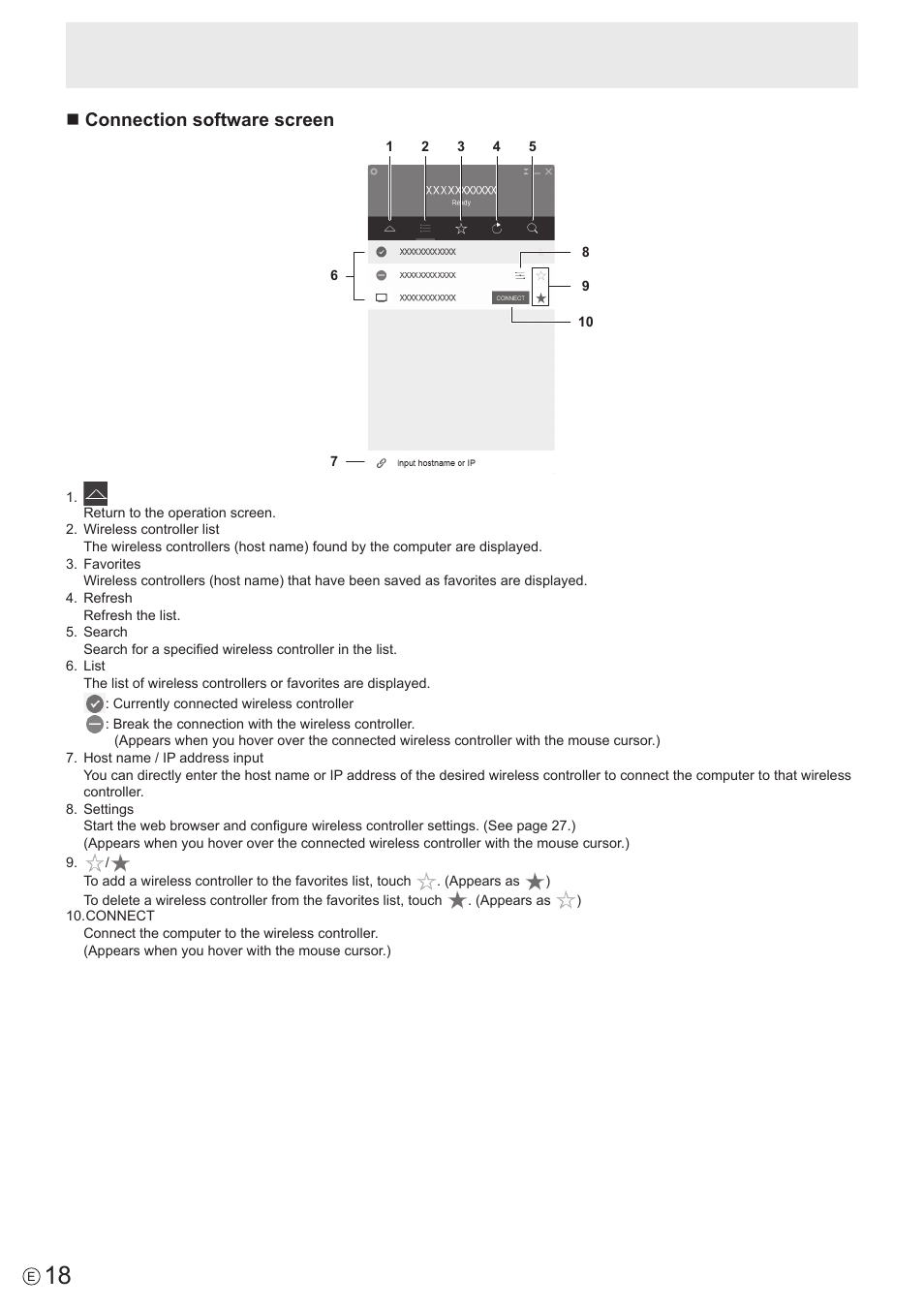 Nconnection software screen | Sharp PN-60TW3 User Manual | Page 18 / 43