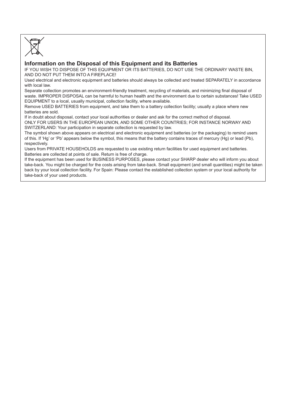 Sharp PN-60TW3 User Manual | Page 2 / 70