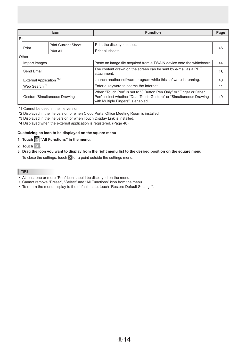 Sharp PN-60TW3 User Manual | Page 14 / 59