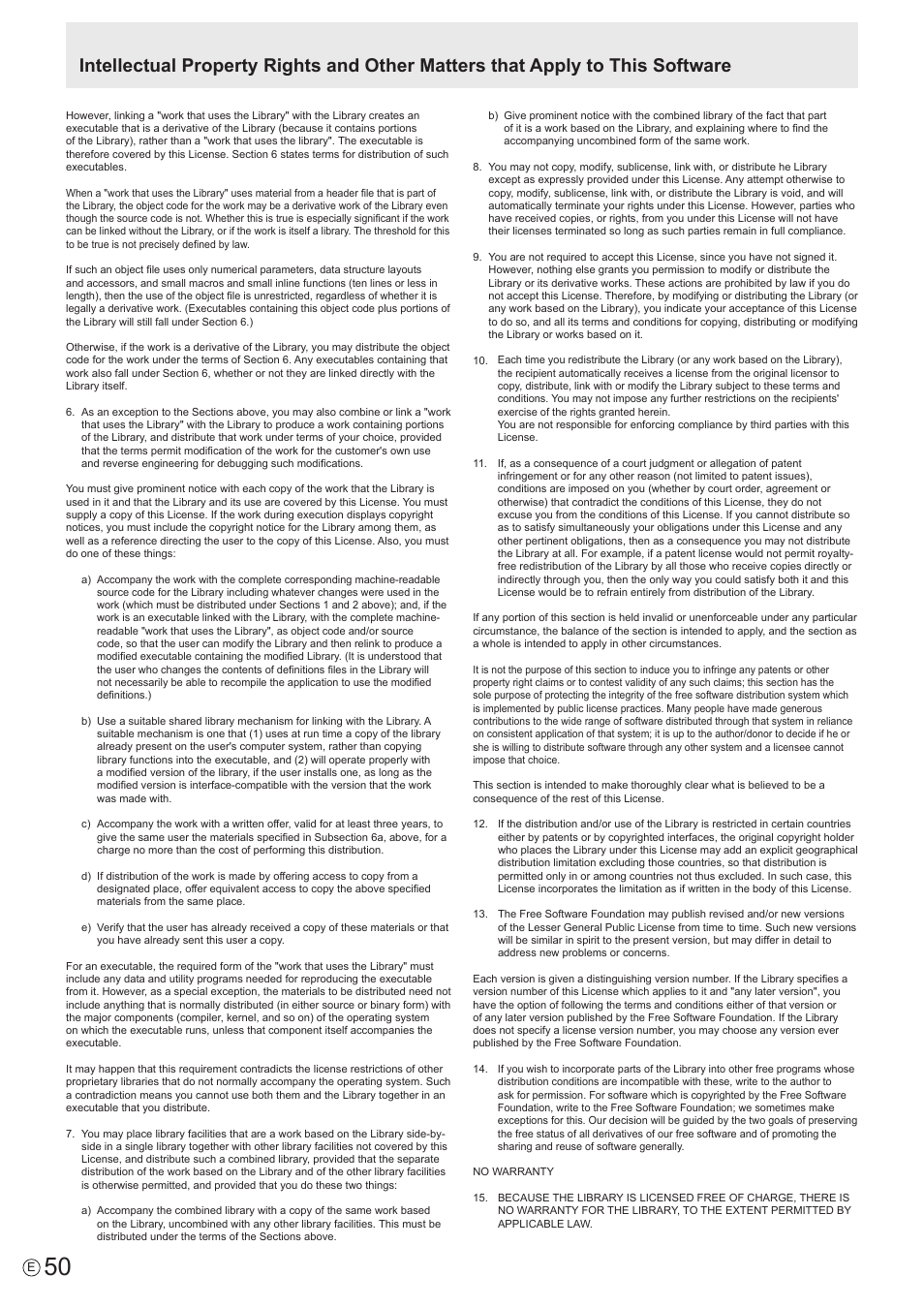 Sharp PN-H801 User Manual | Page 50 / 53