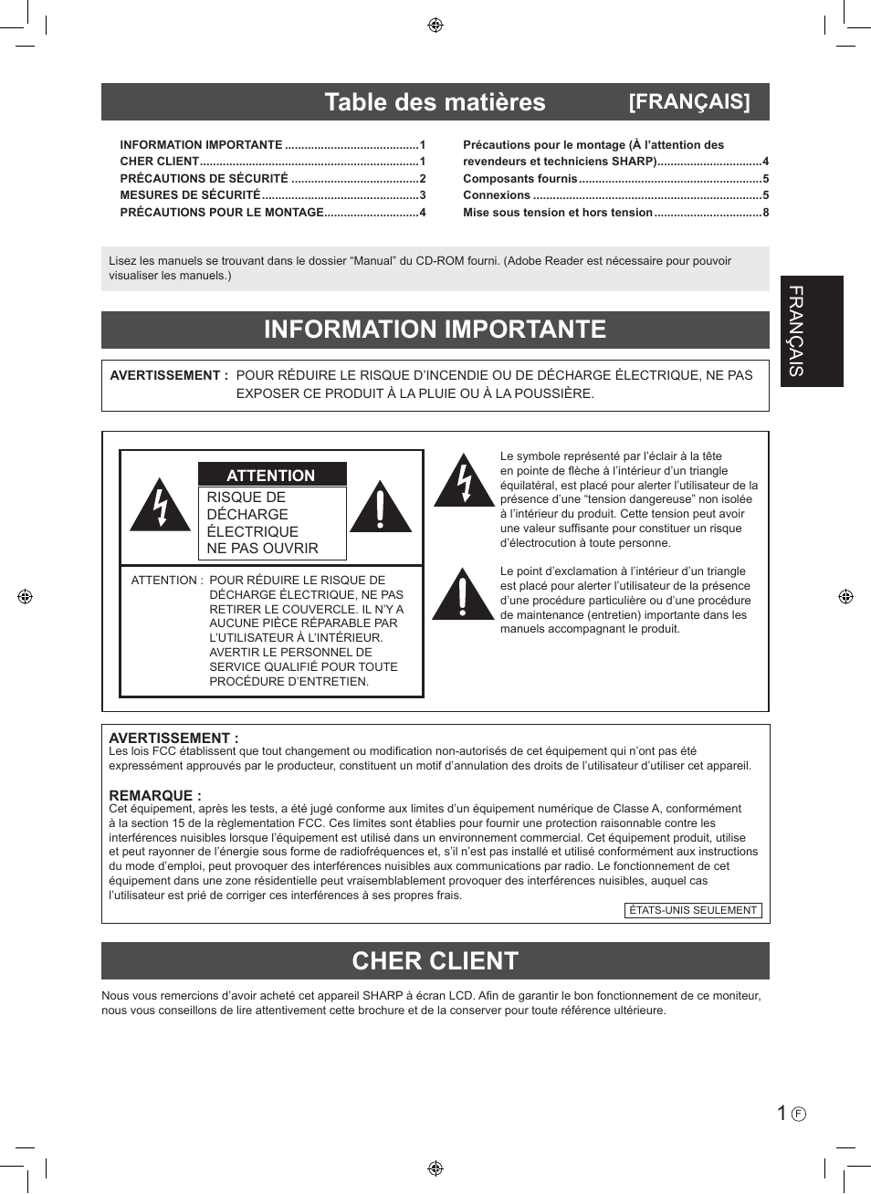 Sharp PN-V602 User Manual | Page 11 / 44