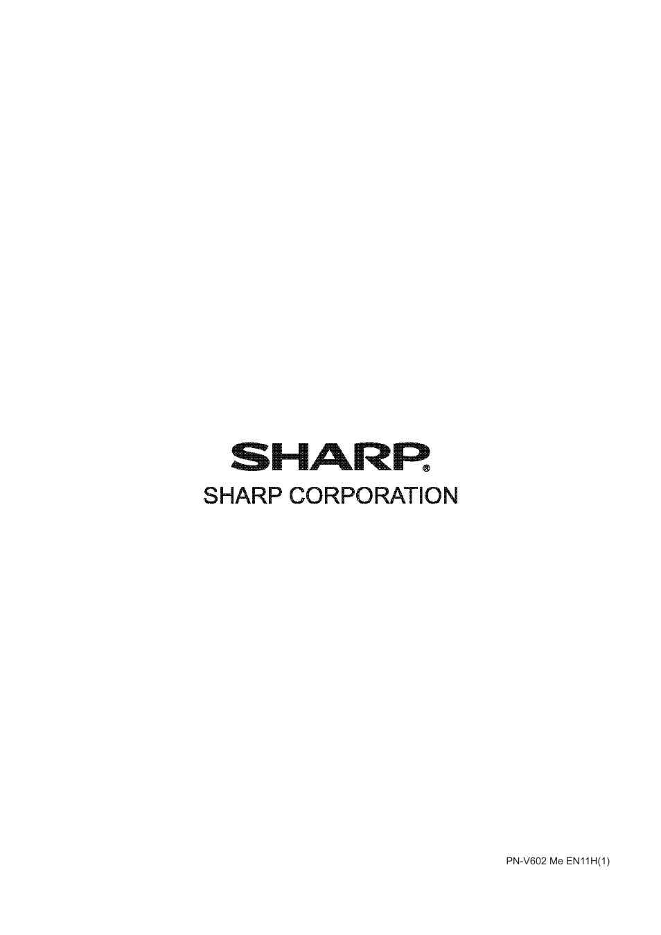 Sharp PN-V602 User Manual | Page 60 / 60