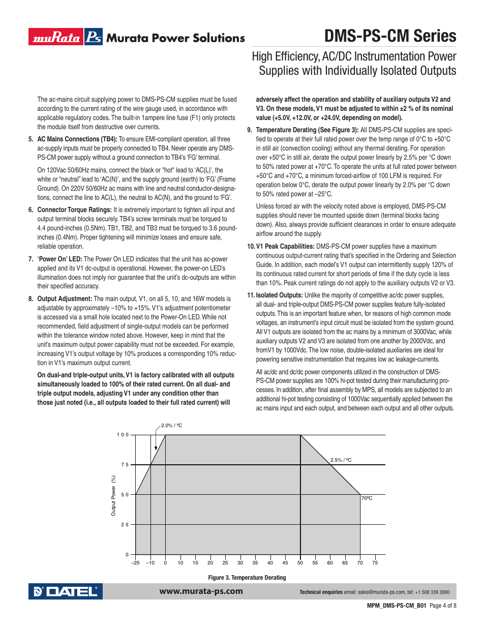 Dms-ps-cm series | Datel DMS-PS-CM User Manual | Page 4 / 8