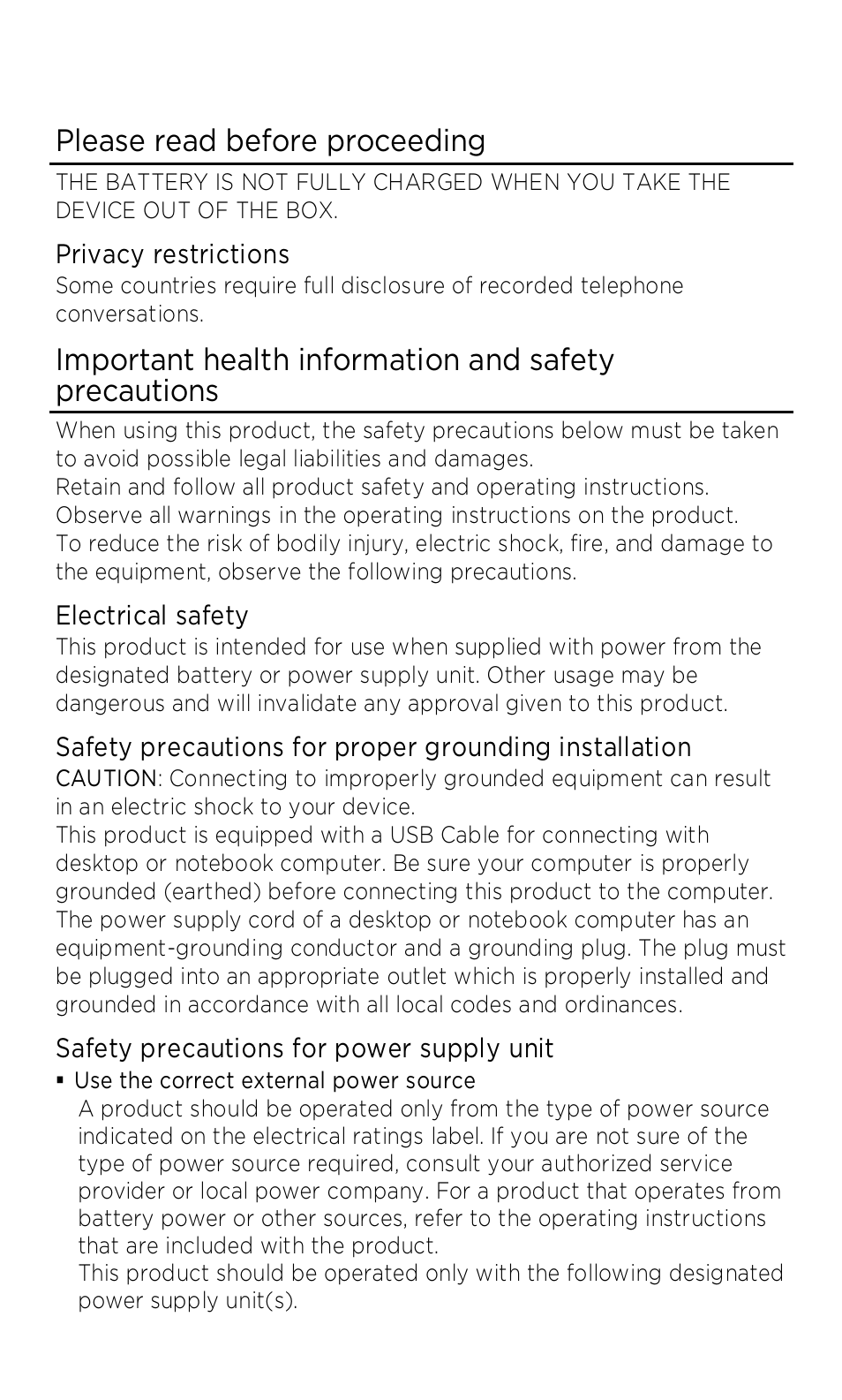 Please read before proceeding | HTC U Play User Manual | Page 2 / 10