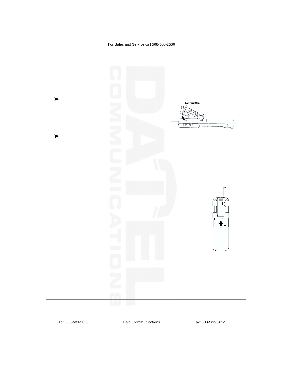 Step 5: attach belt clip to handset (optional), Step 6: install handset battery pack, Step 5: attach belt clip to handset (optional) | Step 6: install handset battery pack | Datel DKT2104-CT User Manual | Page 25 / 77