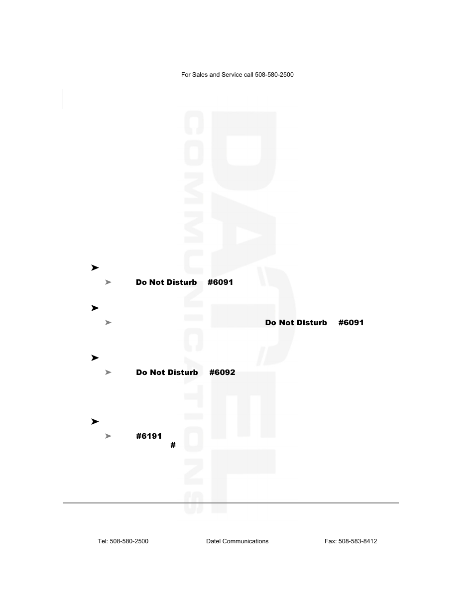 Do not disturb, Setting dnd for another extension | Datel DKT2104-CT User Manual | Page 50 / 77