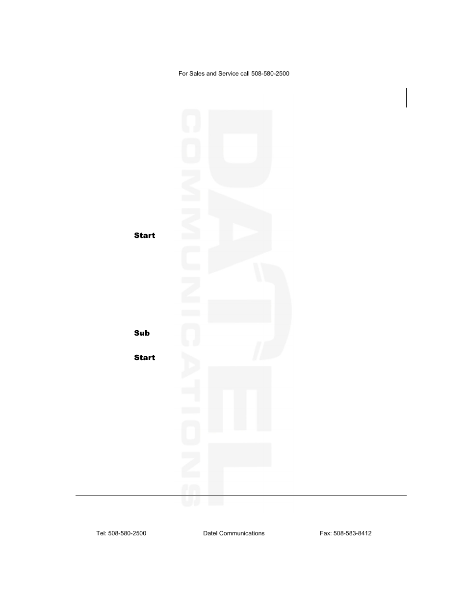 Isdn outgoing calling, Subaddress | Datel DKT2104-CT User Manual | Page 55 / 77