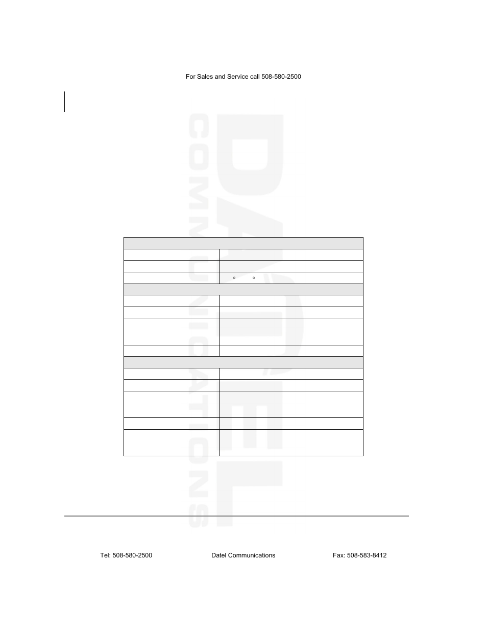 Radio interference, Specifications, Radio interference specifications | Datel DKT2104-CT User Manual | Page 74 / 77