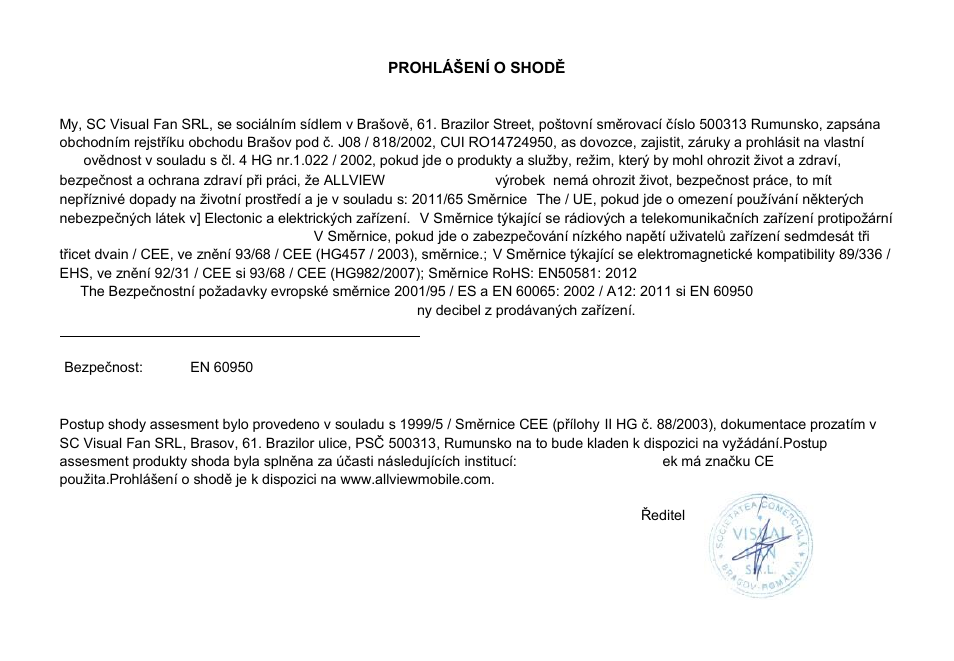 26 cz | Allview X4 Soul Style User Manual | Page 26 / 69